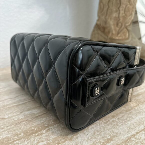 Chanel Patent Vanity Case  Top Handle - Picture 6 of 10